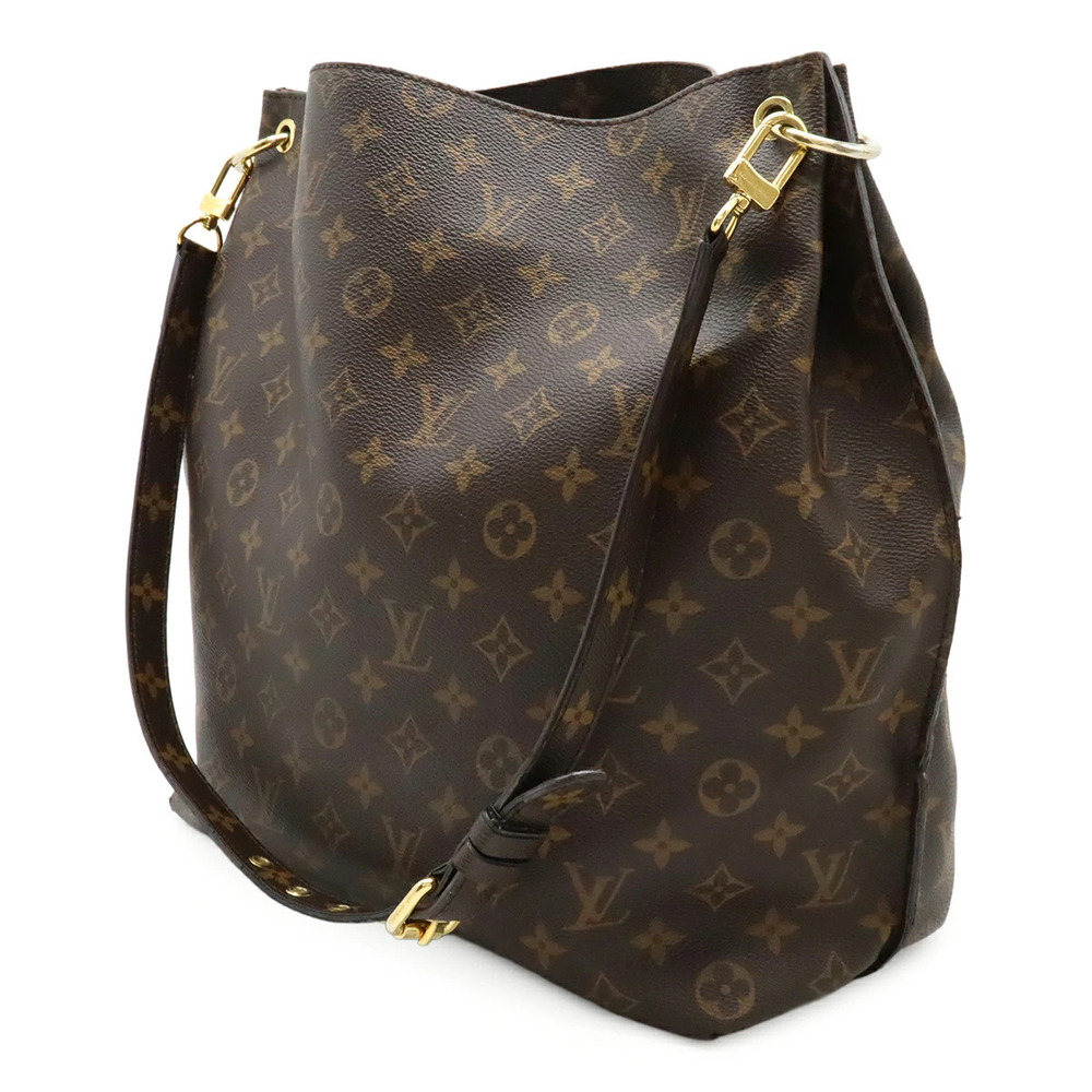 Louis Vuitton Metis Shoulder Monogram Strap Bag Brown